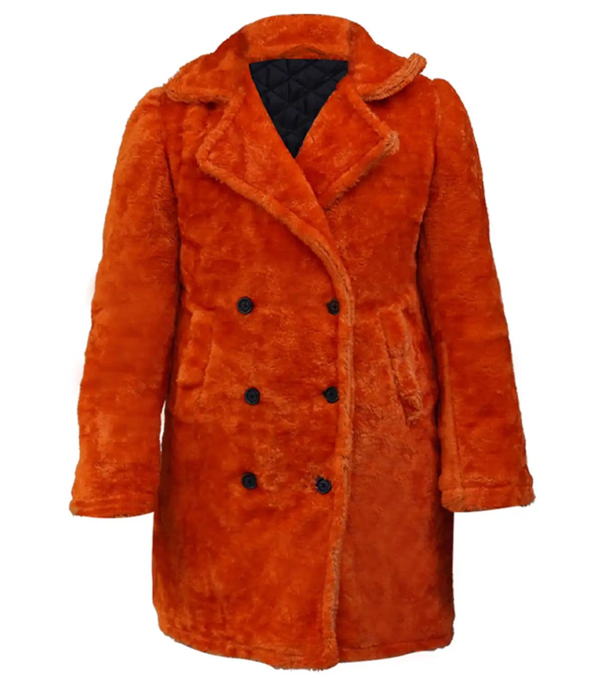 Phoebe Buffay Friends Orange Fur Coat

