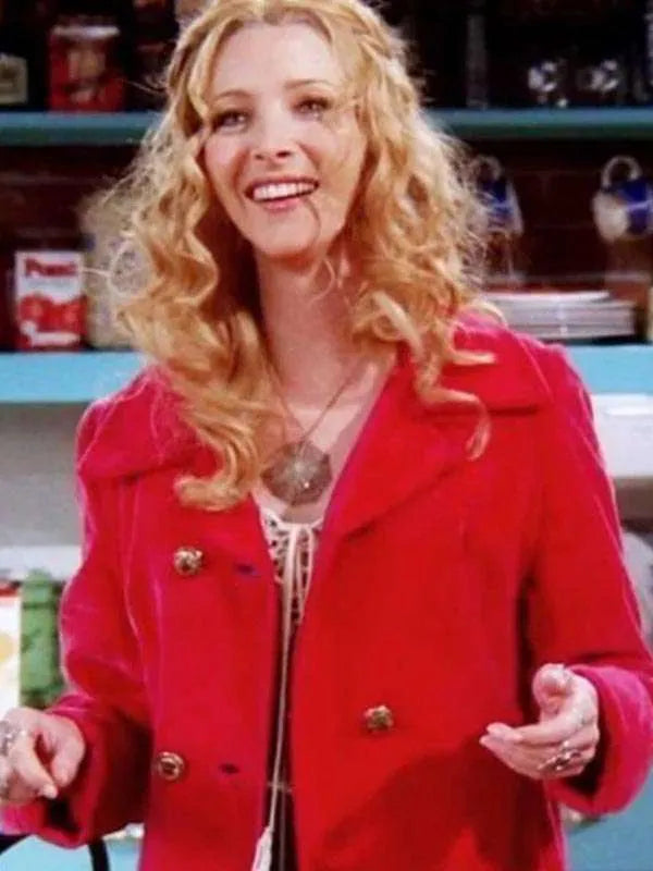 
Phoebe Buffay Friends Red Wool Coat