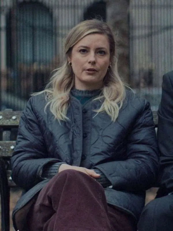 
 Gillian Jacobs The Bear Best Black Quilted Jacket

