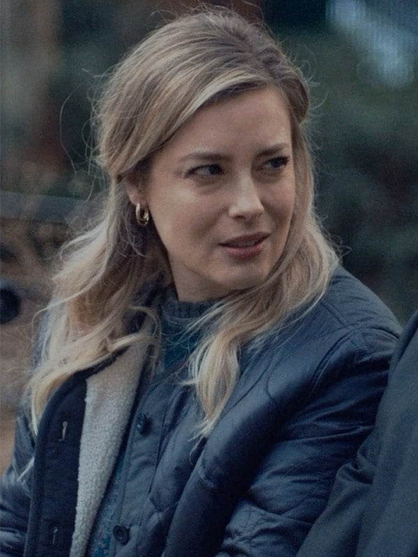 
 Gillian Jacobs The Bear Black Quilted Jacket
