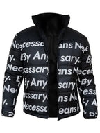 Goku Drip Black Puffer Jacket