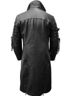 
Steampunk Goth The  Matrix Black Leather Coat