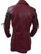 Steampunk Gothic Matrix Leather Trench Coat