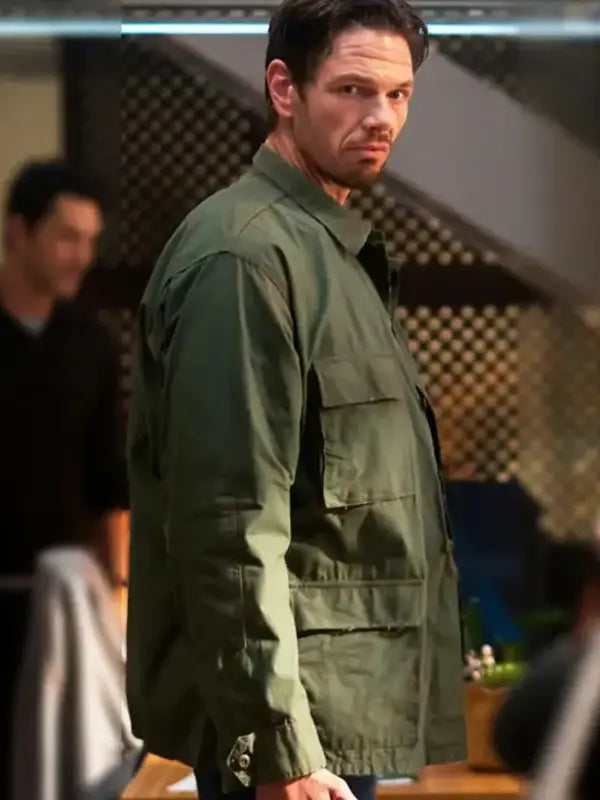 Green cotton jacket Jon Beavers style
