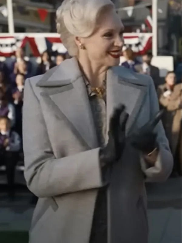 Gwendoline Christie Wednesday 2022  Wool Coat