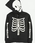 Black Skeleton Halloween Hoodie