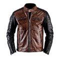 Handmade Brando Leather Biker Jacket Men