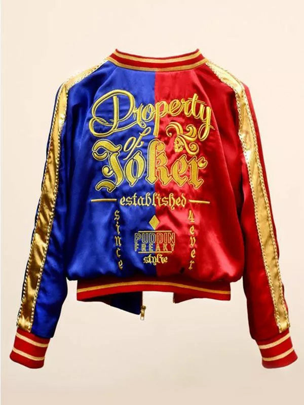 
Suicide Squad Property Of Joker Harley Quinn Jacket
