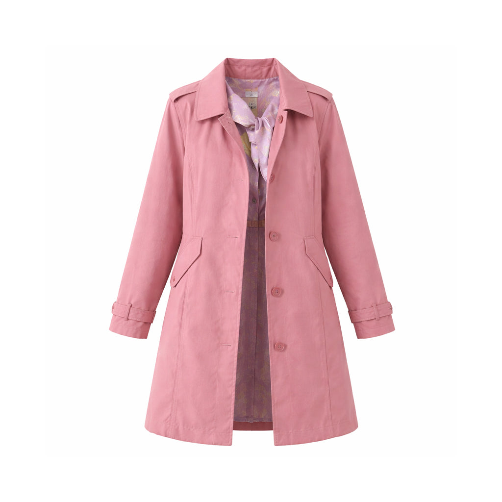 Harry Potter Series Bel Powley Pink Coat