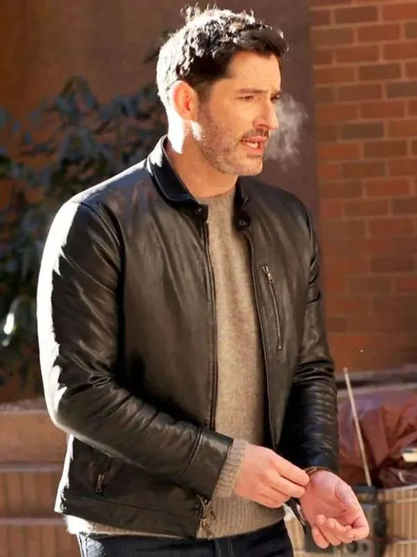 Hart Hoxton CIA Black Leather Jacket