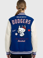 Hello Kitty Dodgers Varsity Jacket