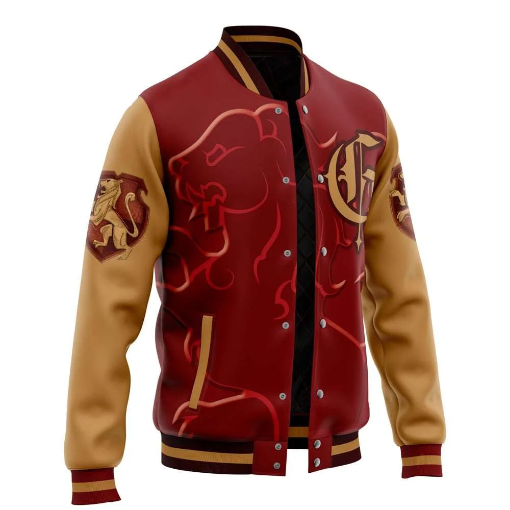 
Harry Potter Hogwarts Gryffindor Red Bomber Jacket