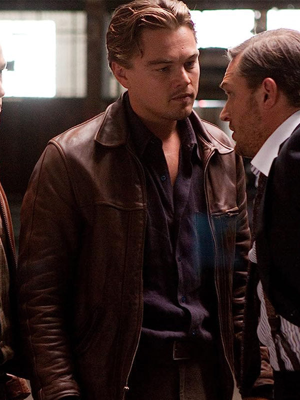 
 Inception Leonardo Dicaprio Brown Leather Jacket
