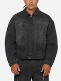 Jadyn Dach Oversize Black Denim ZIP Jacket