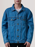 James Dark Blue Oversize Denim Trucker Jacket