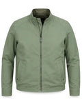 Jeff Cassin Light Green Cotton Bomber ZIP Jacket