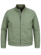 Jeff Cassin Light Green Cotton Bomber ZIP Jacket