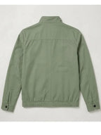 Jeff Cassin Light Green Cotton Bomber ZIP Jacket