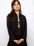 
 Jenna Ortega Wednesday Black Cotton Jacket