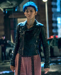 Jessica Henwick The Matrix Black Leather Jacket
