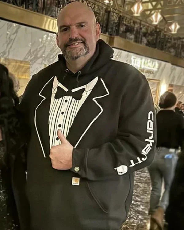 John Fetterman Tuxedo Hoodie Black For Men Zing Apparel