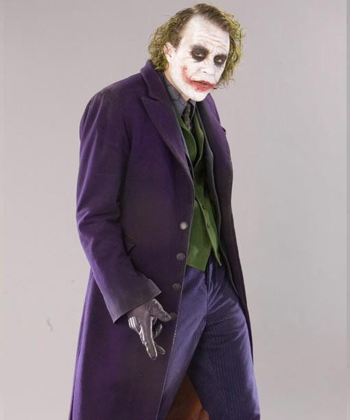 The Dark Knight Joker Blue Wool Coat
