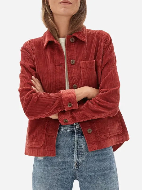 Ruth Langford Ozark S04 Red Corduroy Jacket