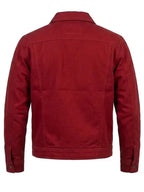 Kane Volkman Red Harrington Style Zipper Cotton Jacket
