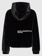 Karl-Lagerfeld-Faux-Fur-Jacket-Black