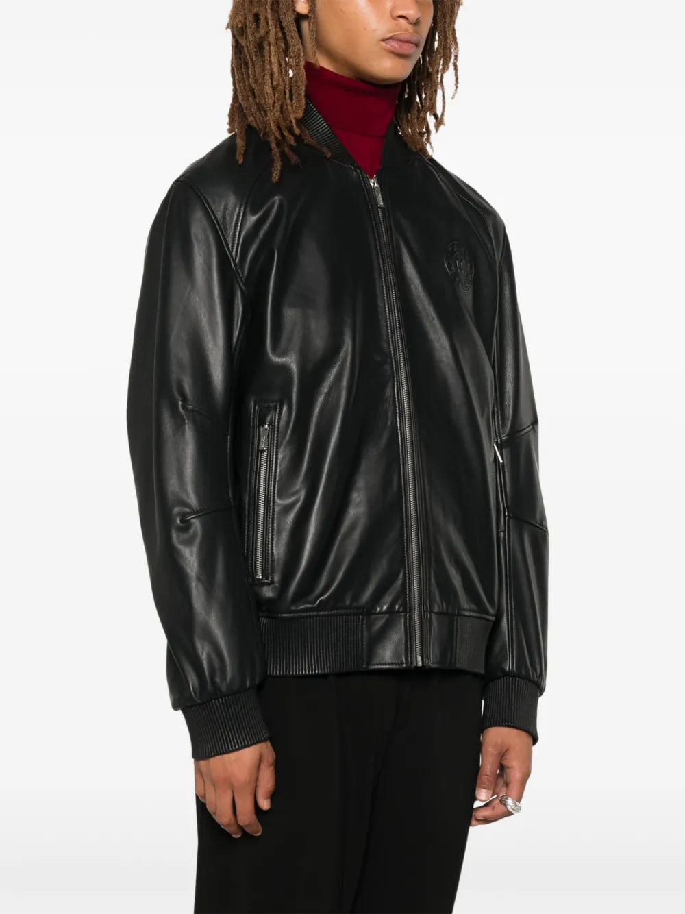 Karl Lagerfeld Leather Jacket For Sale
