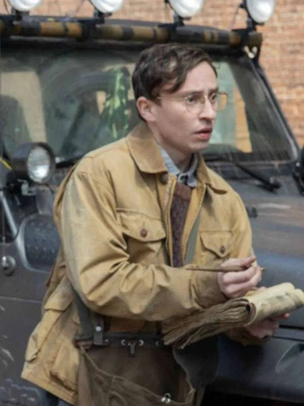 
Keir Gilchrist The Walking Dead Dead City S02 Brown Cotton Jacket

