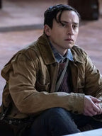 
Keir Gilchrist The Walking Dead Dead City S02 Brown Cotton Jacket
