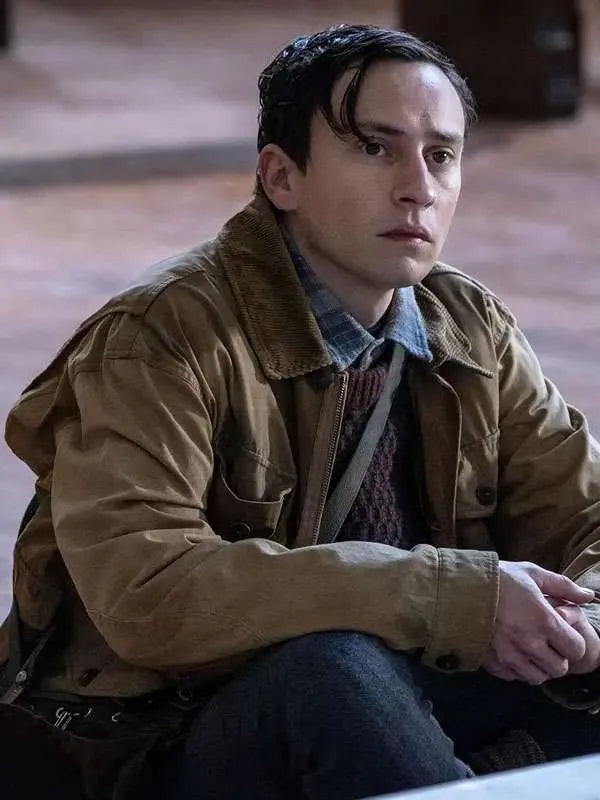 
Keir Gilchrist The Walking Dead Dead City S02 Brown Cotton Jacket
