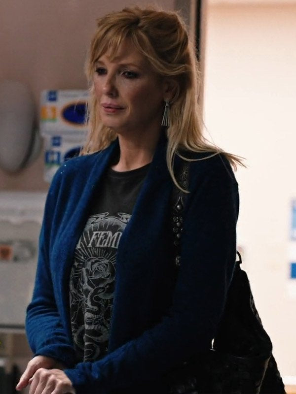 
Kelly Reilly Beth Dutton Blue Wool Coat