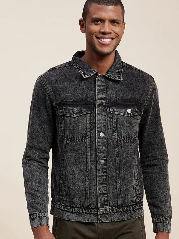Kenneth Black Denim Washed Jacket
