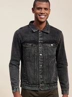 Kenneth Black Denim Washed Jacket