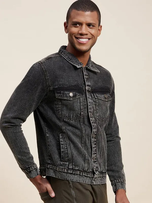 Kenneth Black Denim Washed Jacket