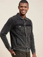 Kenneth Black Denim Washed Jacket