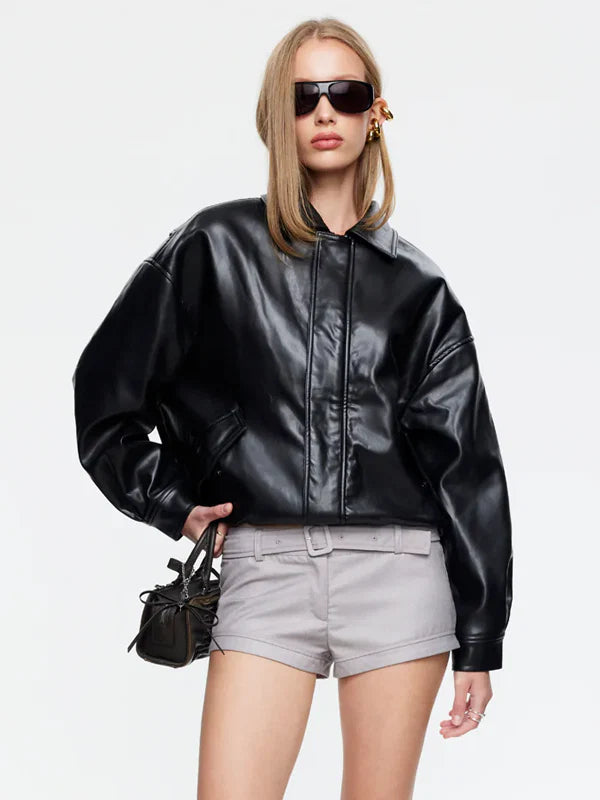 Kenny-Vegan-Leather-Bomber-Black-Jacket-Lioness