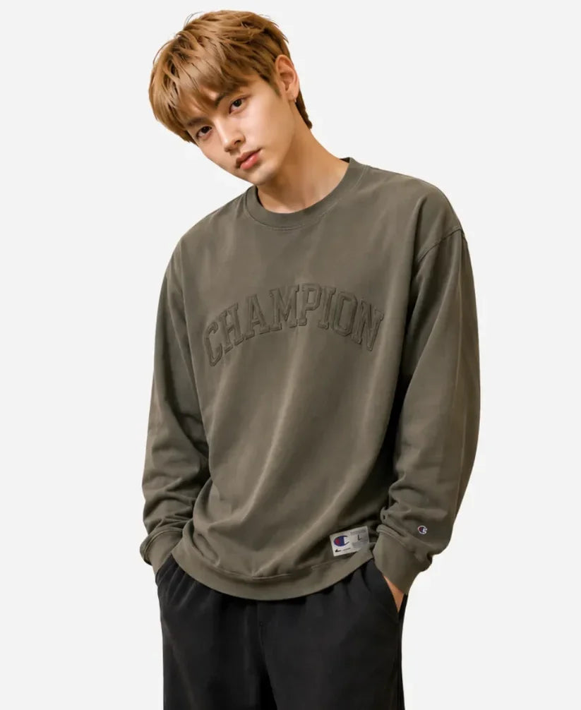 Bts V X Champion Grey Sweatshirt