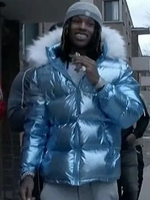 King Von Puffer Jacket With Hood