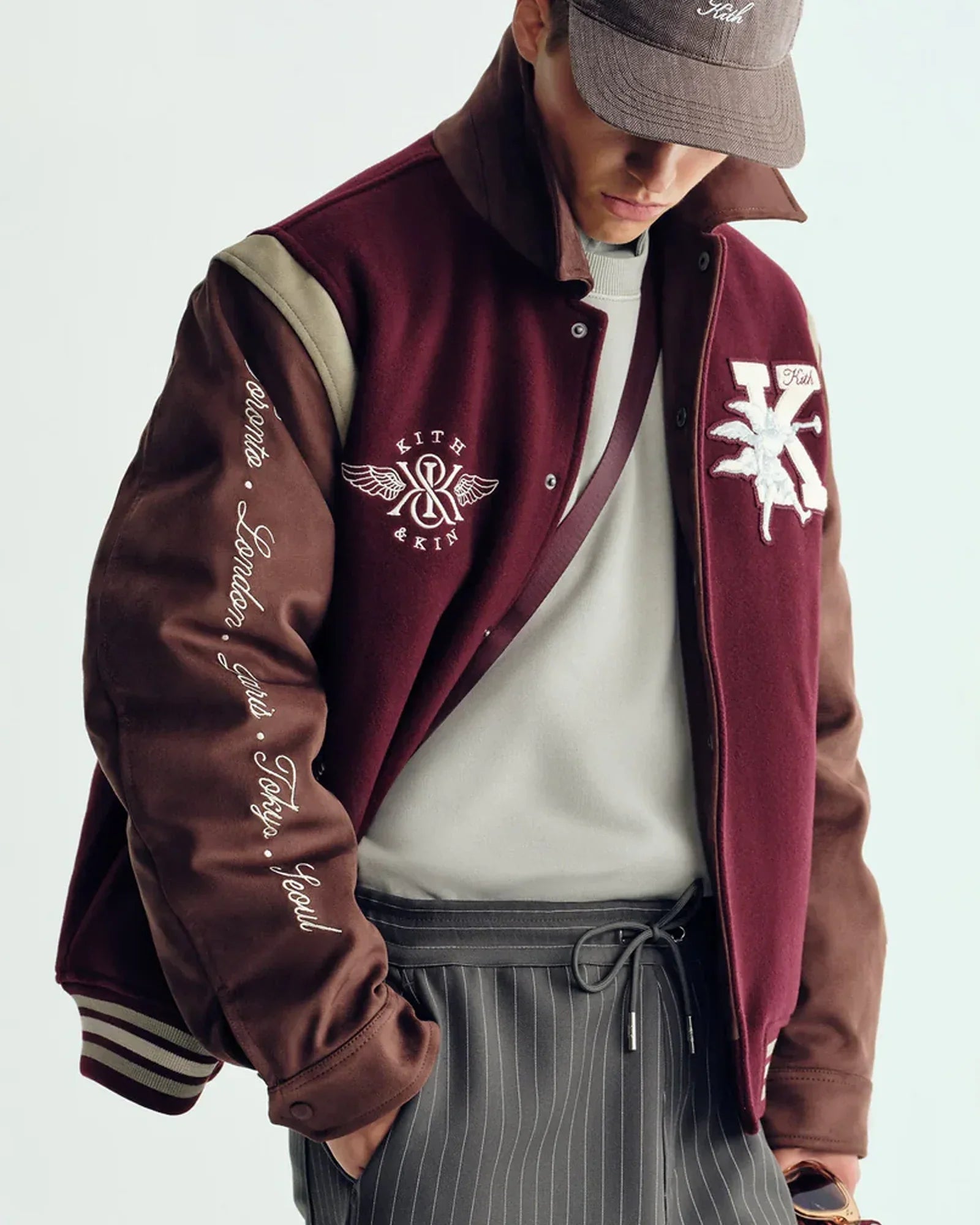 Kith-Wool-Brown-Varsity-Jacket
