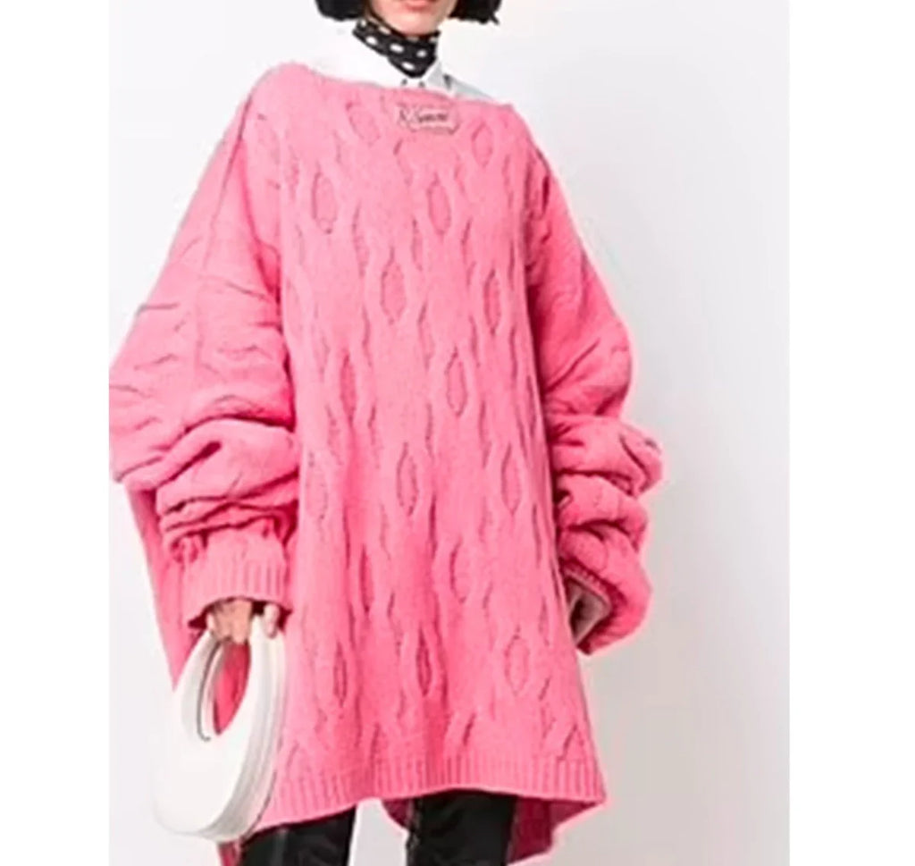 Kyle-Kuzma-Pink-Raf-Simons-Over-Size-Woolen-Sweater