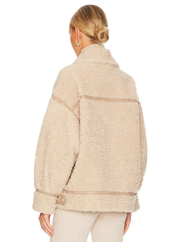 LAMARQUE-Badu-Faux-Shearling-Jacket-Back