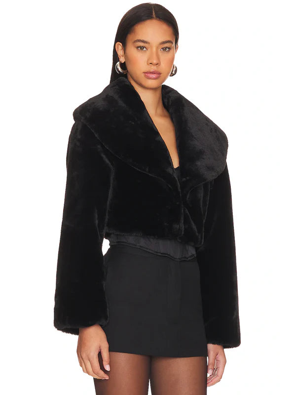 LAMARQUE-Danika-Cropped-Jacket-Black