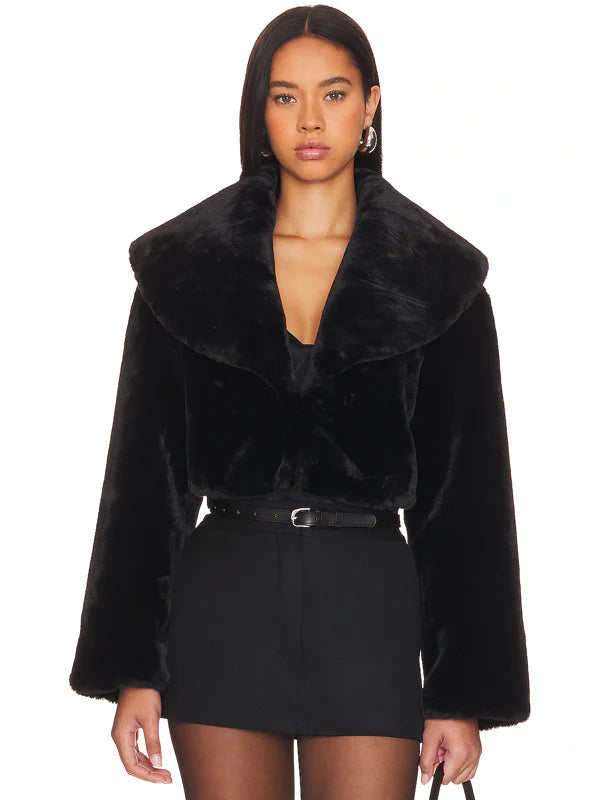 LAMARQUE-Danika-Cropped-Jacket-In-Black