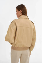 LAMARQUE Trevanna Leather Bomber Jacket