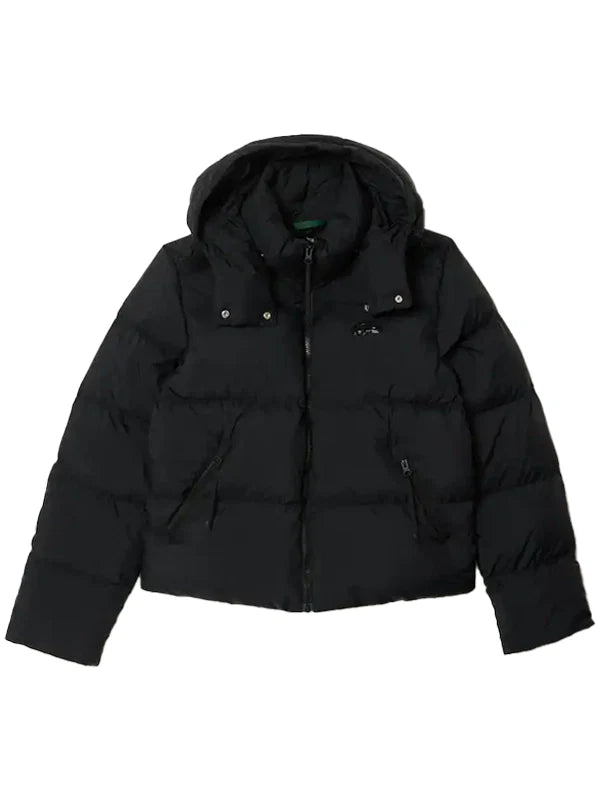Lacoste-Womens-Relaxed-Fit-Hooded-Down-Jacket-Black