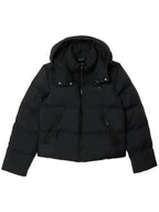 Lacoste-Womens-Relaxed-Fit-Hooded-Down-Jacket-Black