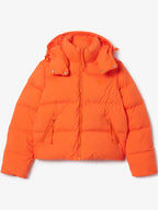 Lacoste-Womens-Relaxed-Fit-Hooded-Down-Jacket-Orange